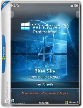 Windows 10 ProfessionalBLUE SKY by novik (Game) (x86)