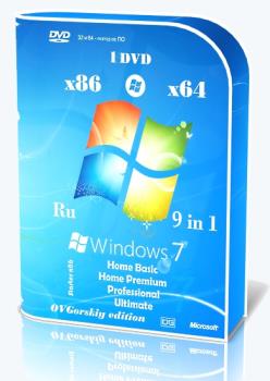 Microsoft Windows 7 SP1 x86/x64 Ru 9 in 1 Origin-Upd 10.2018 by OVGorskiy 1DVD