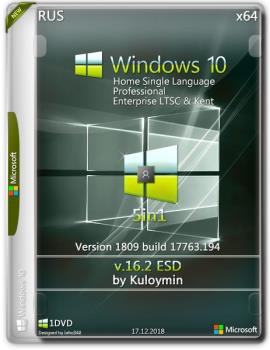 Windows 10 (v1809) 5in1 by kuloymin v16.2 (esd) 64