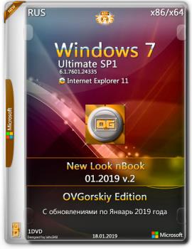 Windows 7 Ultimate Ru x86/x64 nBook IE11 by OVGorskiy 01.2019 1DVD v2
