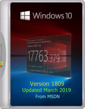   - Microsoft Windows 10 Version 1809 Build 17763.379 (    2019)