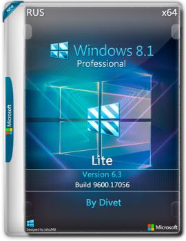Windows 8.1 для слабых ПК Pro (6.3.9600.17056) Lite x64 by Divet