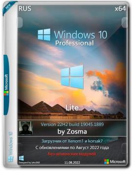 Windows 10 Pro x64 Lite 22H2 build 19045.1889 by Zosma