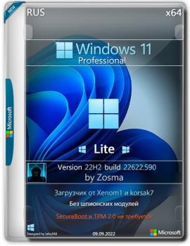 Windows 11 Pro x64 Lite 22H2 build 22622.590 by Zosma