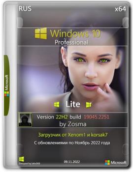 Windows 10 Pro x64 Lite 22H2 build 19045.2251 by Zosma