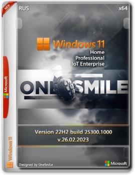 Windows 11 22H2 x64 Rus by OneSmiLe [25300.1000]