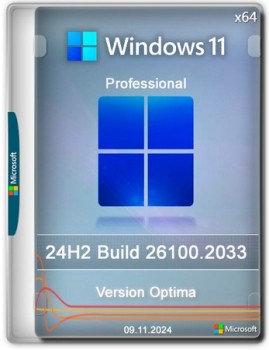 Windows 11 Pro 24H2 Build 26100.2033 Optima